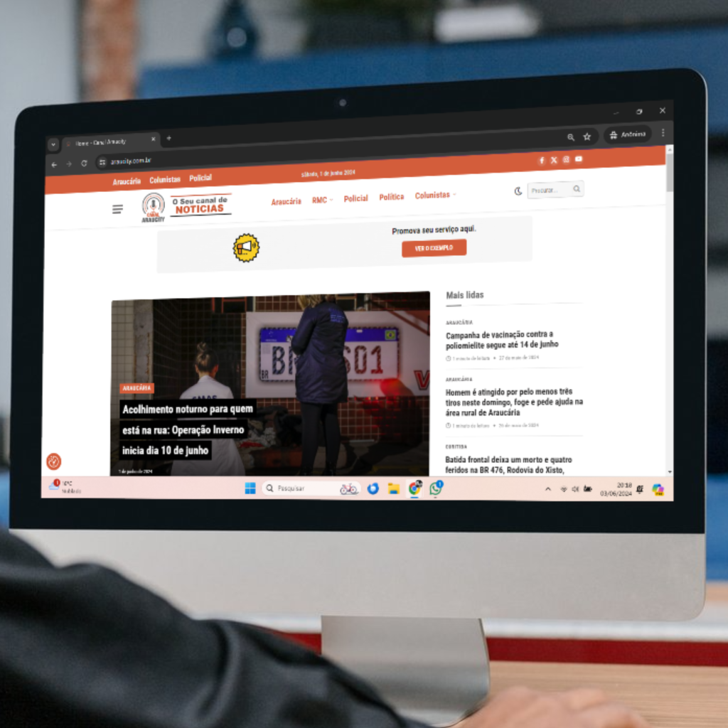 Canal Araucity investe em novo site, para uma melhor experiência de navegação