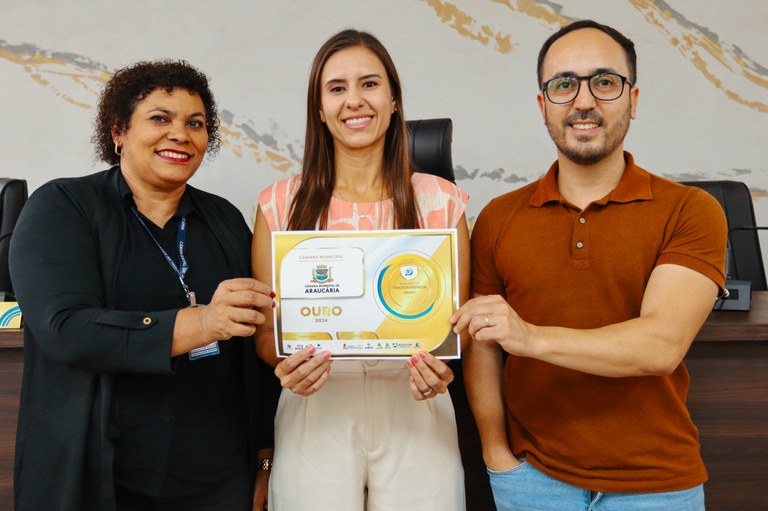 Câmara de Araucária alcança Selo Ouro no ranking de transparência do Tribunal de Contas