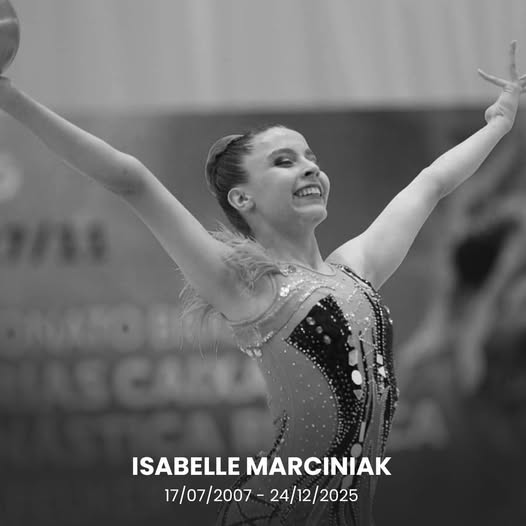 Luto no esporte. Morre aos 18 anos a ginasta araucariense Isabelle Marciniak, joia da Ginástica Rítmica