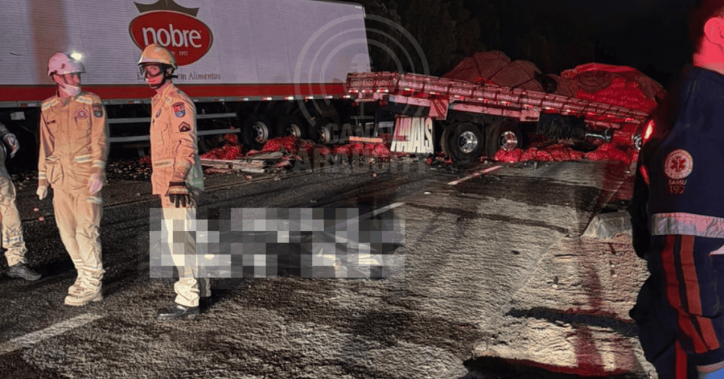 Tragédia na Rodovia do Xisto. Colisão entre quatro veículos deixa três mortos e pista interditada em Contenda