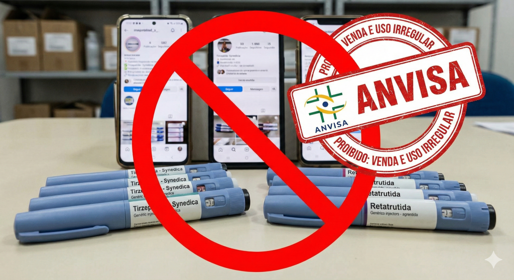 Anvisa proíbe venda de “canetas emagrecedoras” do Paraguai e alerta para riscos graves