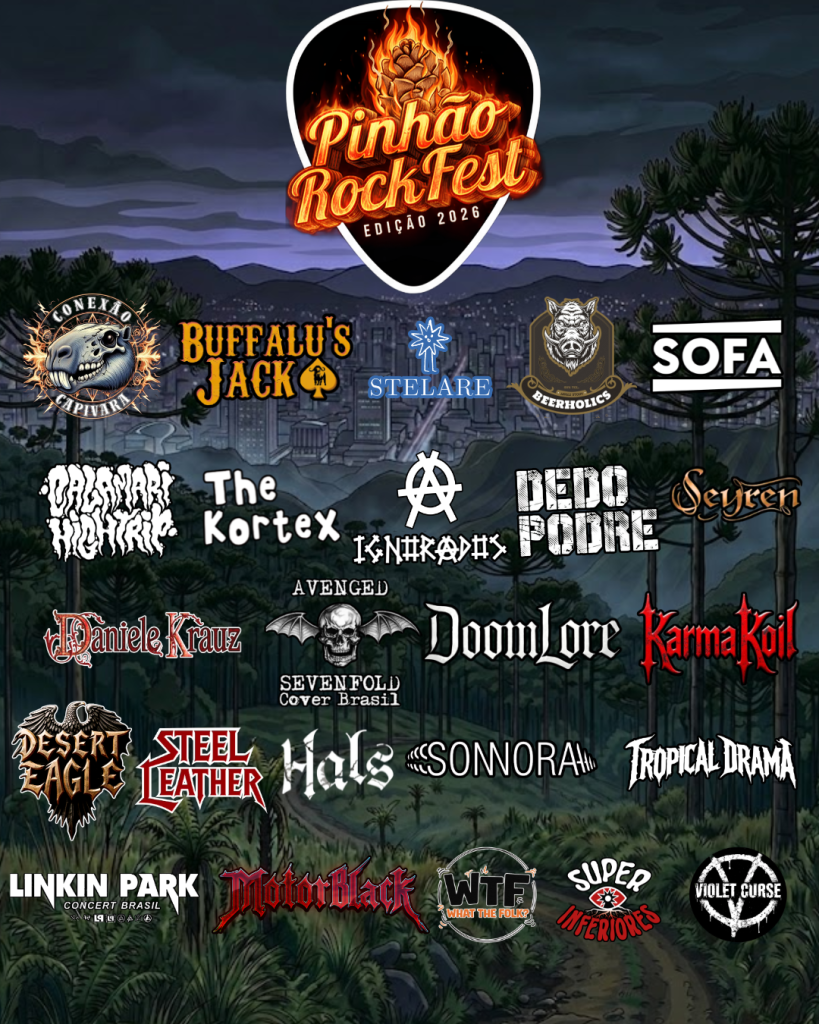 Pinhão RockFest 2026: Artistas de Araucária ganham destaque no maior circuito independente do Paraná