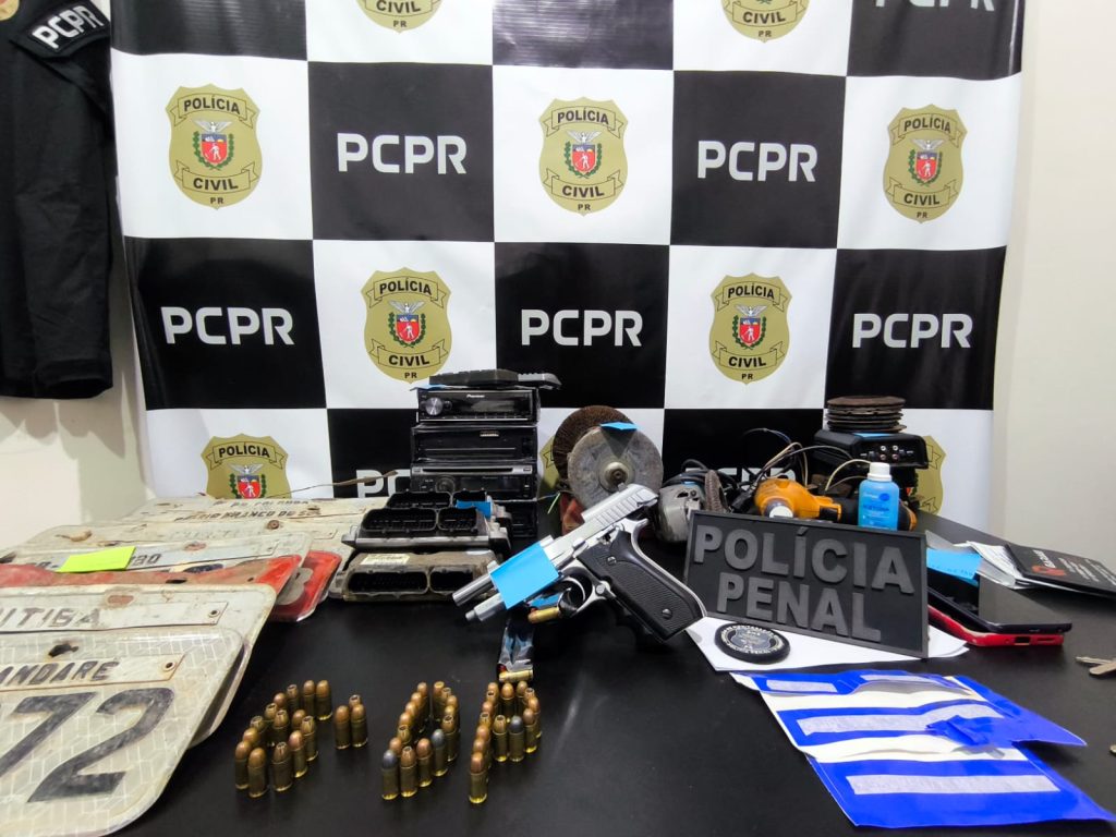 PCPR e PPPR prendem dois homens e descobrem oficina de adulteração de veículos em Contenda